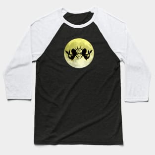 Full Moon and Mystical Mermaids. Baseball T-Shirt